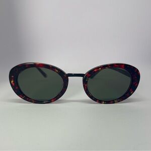 Carolina Lemke Women's Sunglasses with Tortoise Red/ Black Frame